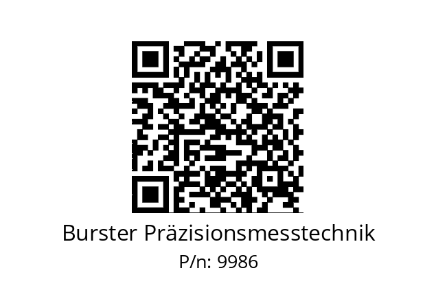   Burster Präzisionsmesstechnik 9986