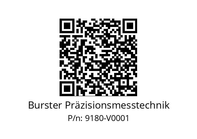   Burster Präzisionsmesstechnik 9180-V0001