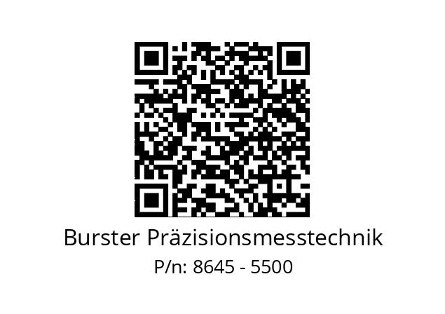   Burster Präzisionsmesstechnik 8645 - 5500