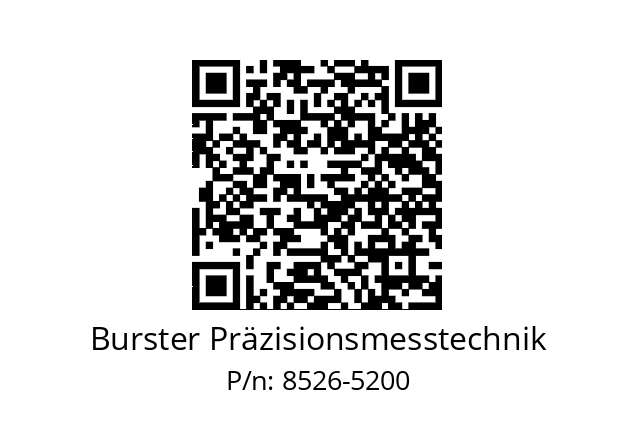   Burster Präzisionsmesstechnik 8526-5200