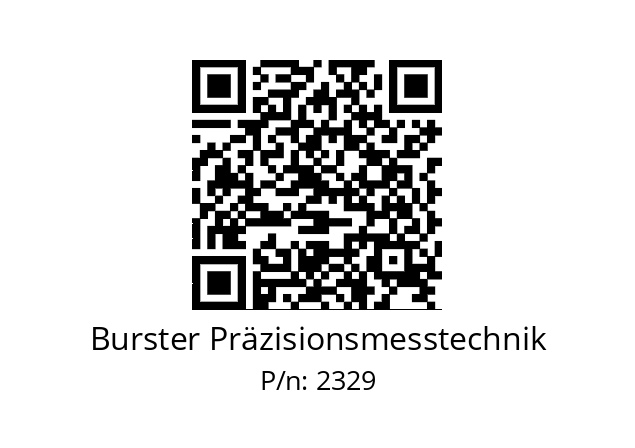   Burster Präzisionsmesstechnik 2329