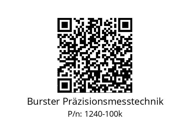   Burster Präzisionsmesstechnik 1240-100k