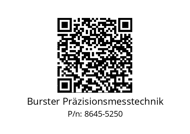   Burster Präzisionsmesstechnik 8645-5250