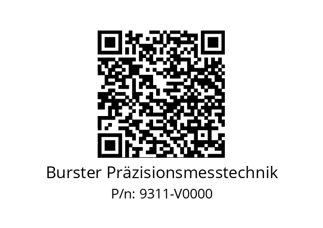   Burster Präzisionsmesstechnik 9311-V0000