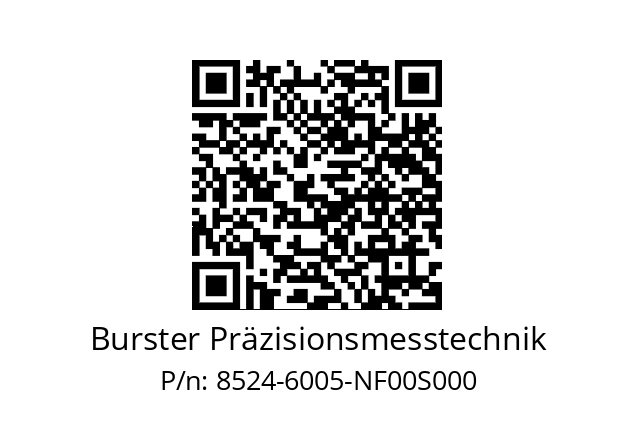   Burster Präzisionsmesstechnik 8524-6005-NF00S000