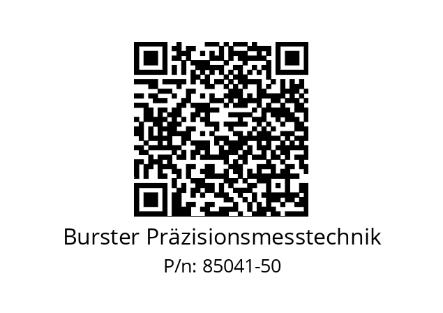   Burster Präzisionsmesstechnik 85041-50