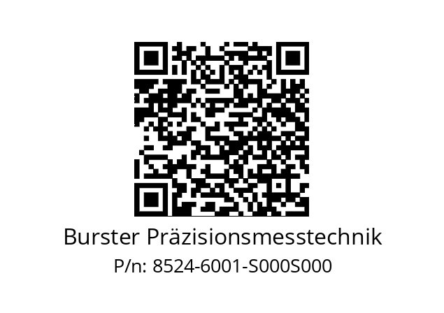   Burster Präzisionsmesstechnik 8524-6001-S000S000