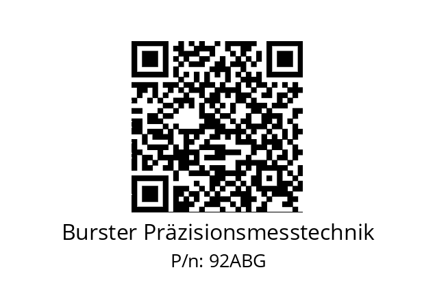   Burster Präzisionsmesstechnik 92ABG