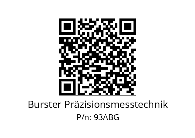   Burster Präzisionsmesstechnik 93ABG