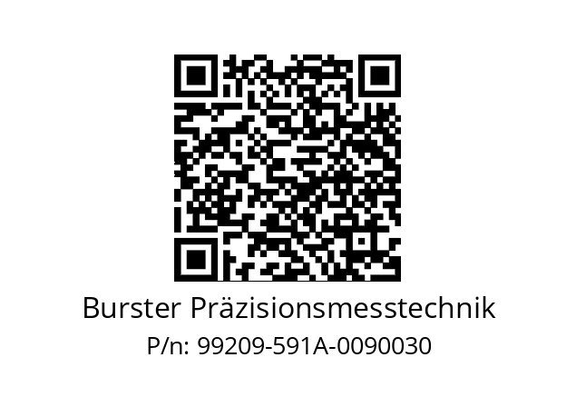   Burster Präzisionsmesstechnik 99209-591A-0090030