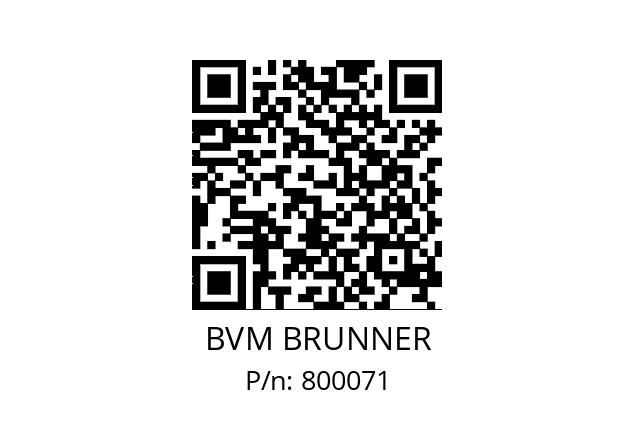   BVM BRUNNER 800071