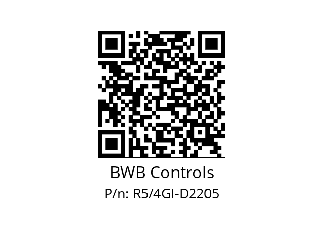   BWB Controls R5/4GI-D2205