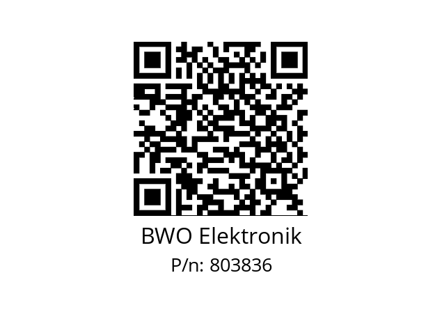   BWO Elektronik 803836