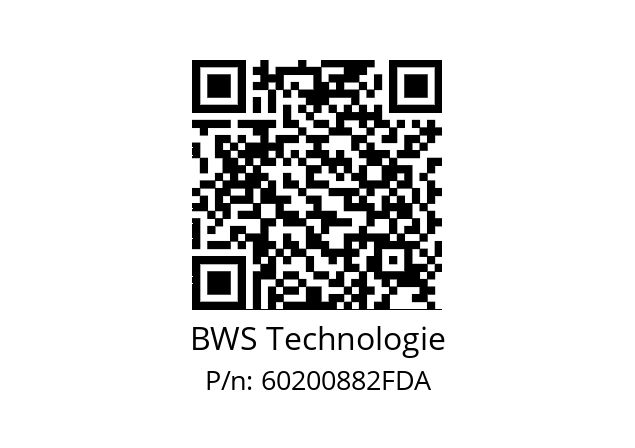   BWS Technologie 60200882FDA