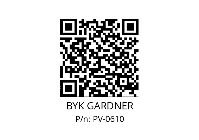   BYK GARDNER PV-0610