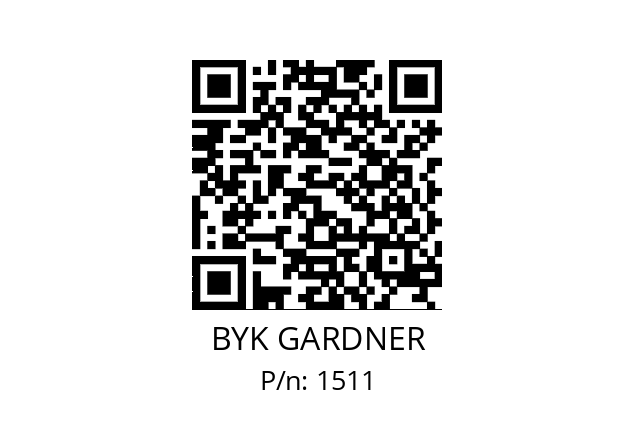   BYK GARDNER 1511