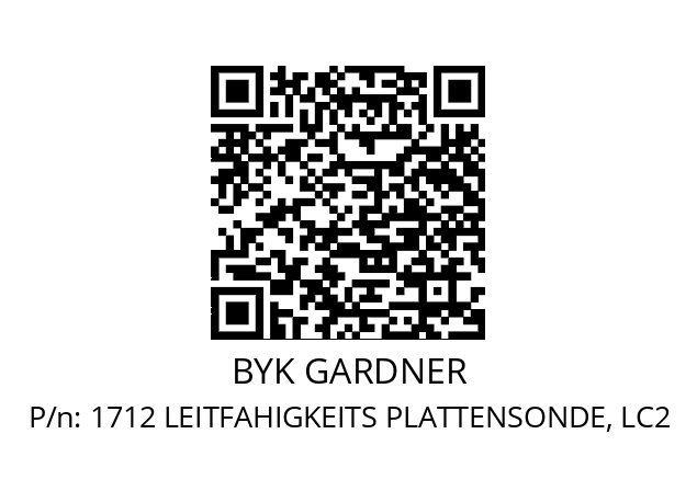   BYK GARDNER 1712 LEITFAHIGKEITS PLATTENSONDE, LC2