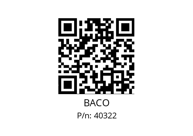   BACO 40322