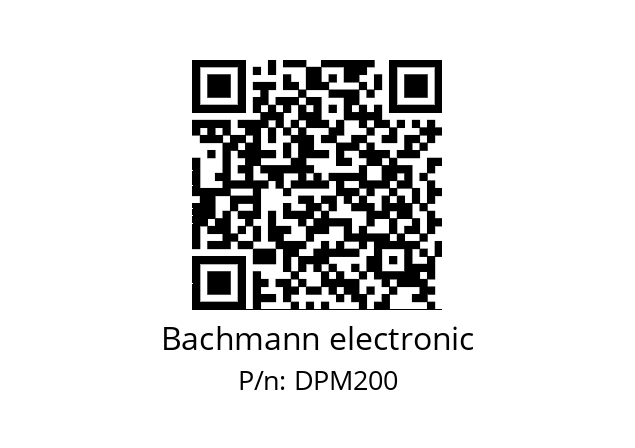   Bachmann electronic DPM200