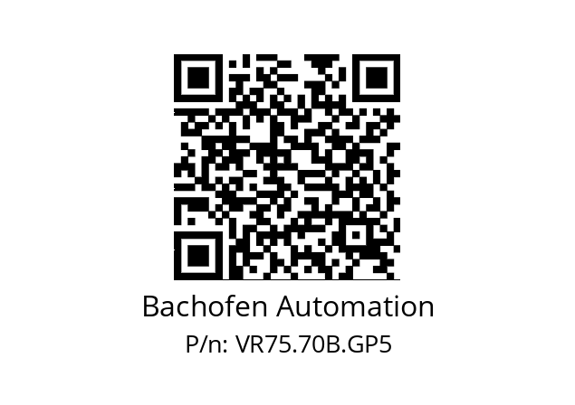   Bachofen Automation VR75.70B.GP5