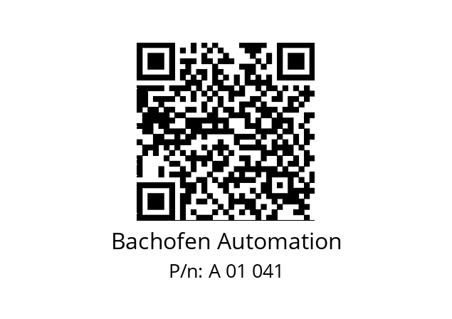   Bachofen Automation A 01 041