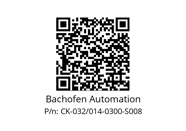   Bachofen Automation CK-032/014-0300-S008