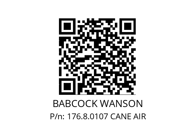   BABCOCK WANSON 176.8.0107 CANE AIR