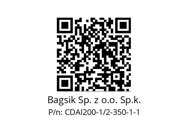   Bagsik Sp. z o.o. Sp.k. CDAI200-1/2-350-1-1