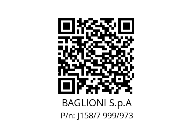   BAGLIONI S.p.A J158/7 999/973