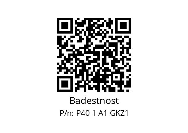   Badestnost P40 1 A1 GKZ1