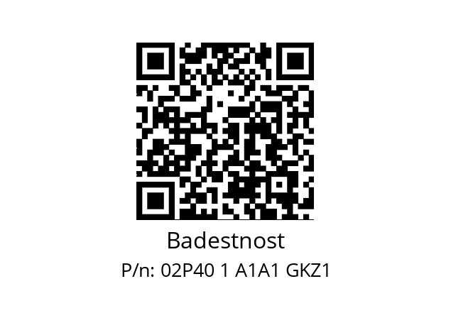   Badestnost 02P40 1 A1A1 GKZ1