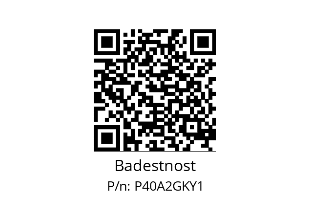   Badestnost P40A2GKY1