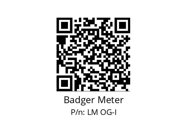   Badger Meter LM OG-I