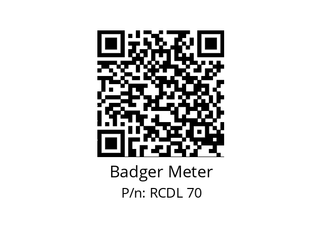   Badger Meter RCDL 70