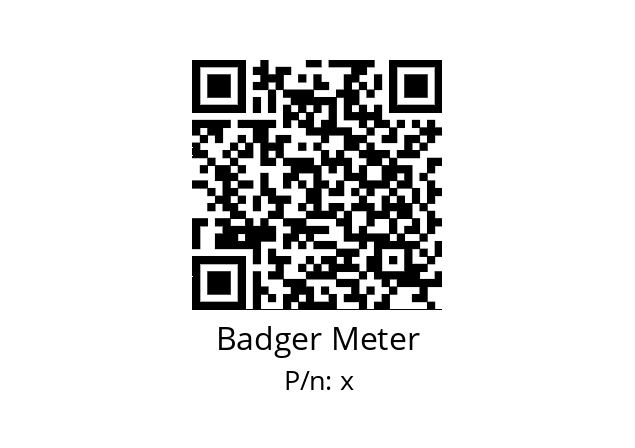   Badger Meter х