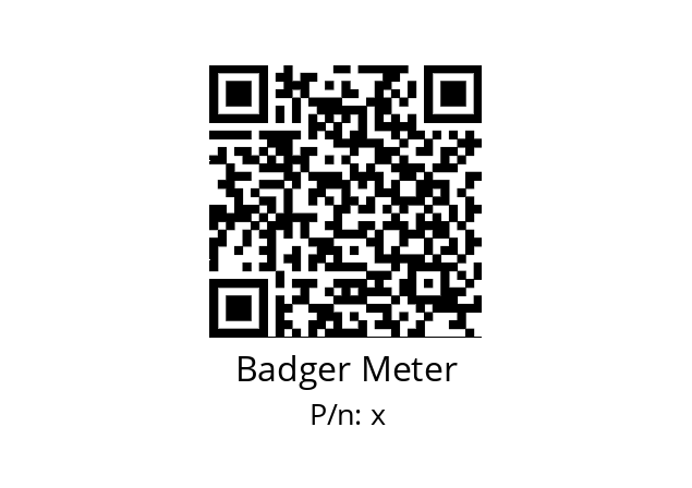   Badger Meter х