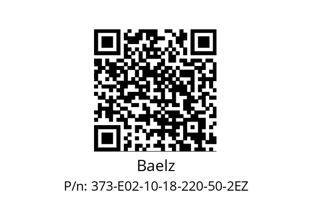   Baelz 373-E02-10-18-220-50-2EZ