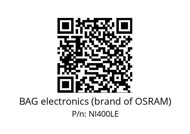   BAG electronics (brand of OSRAM) NI400LE