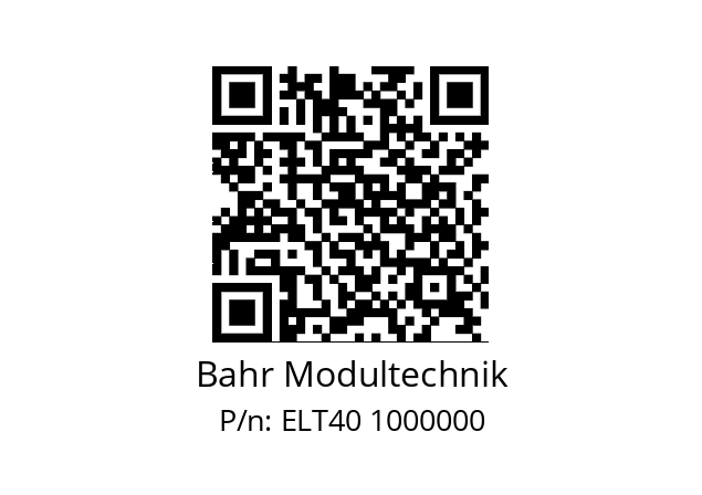   Bahr Modultechnik ELT40 1000000