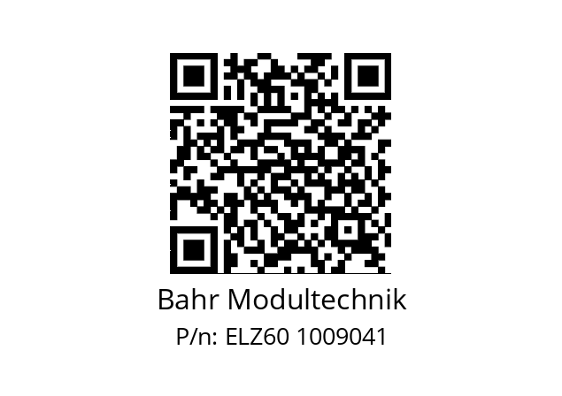   Bahr Modultechnik ELZ60 1009041