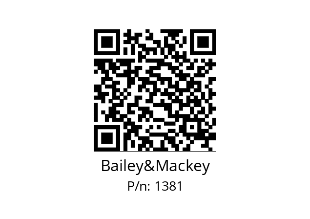   Bailey&Mackey 1381