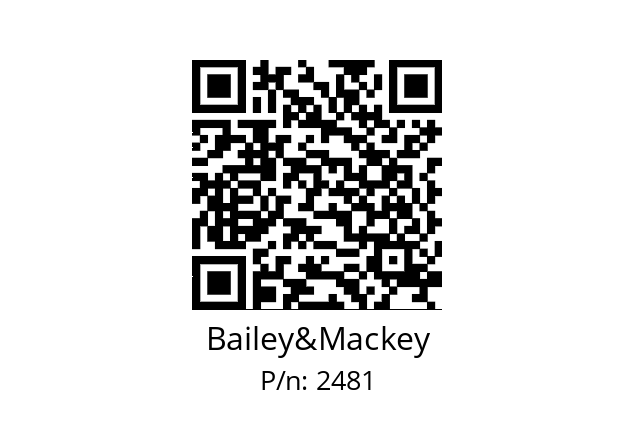   Bailey&Mackey 2481