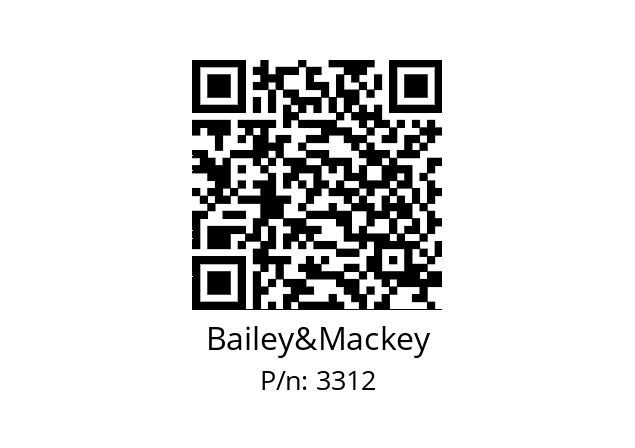   Bailey&Mackey 3312