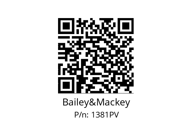   Bailey&Mackey 1381PV