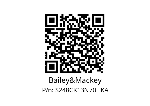   Bailey&Mackey S248CK13N70HKA