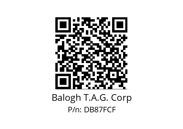   Balogh T.A.G. Corp DB87FCF