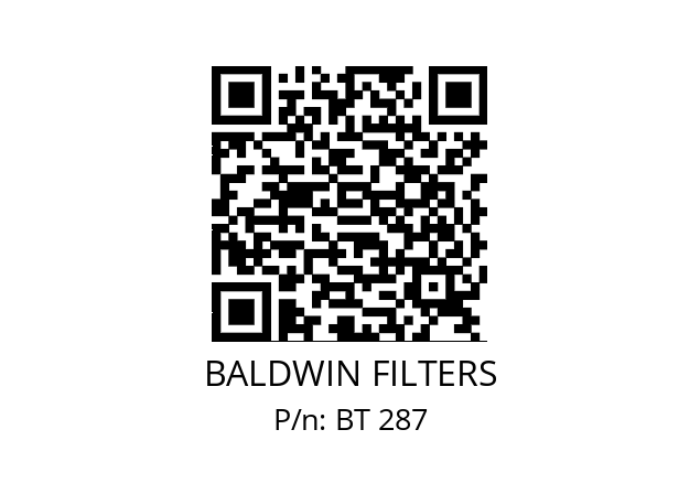   BALDWIN FILTERS BT 287