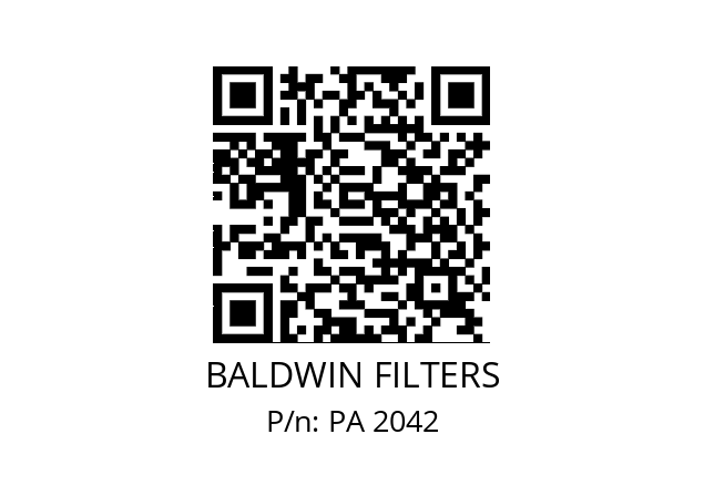   BALDWIN FILTERS PA 2042