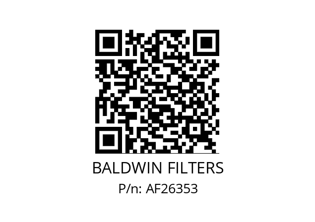   BALDWIN FILTERS AF26353