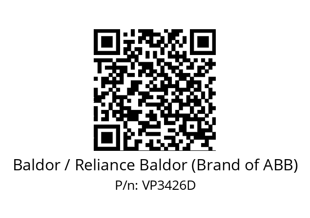   Baldor / Reliance Baldor (Brand of ABB) VP3426D